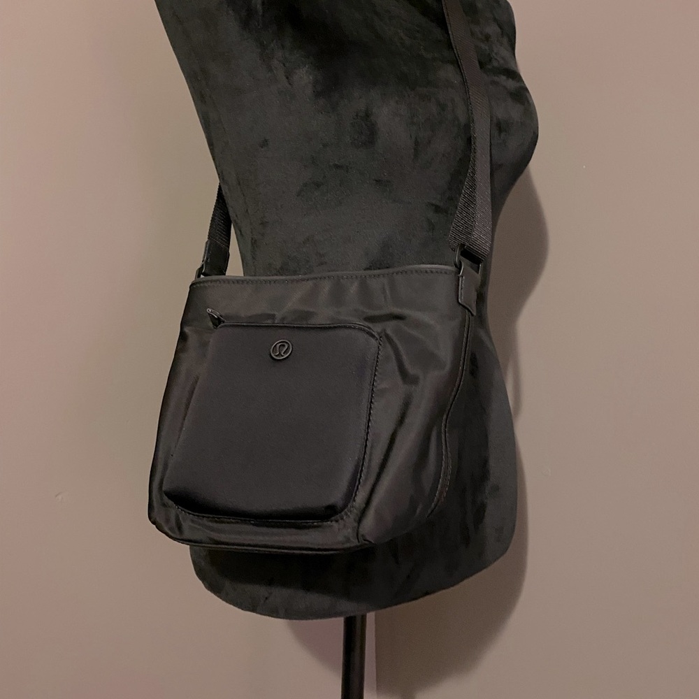Lululemon Athletica Mini Black Crossbody Bag / Purse